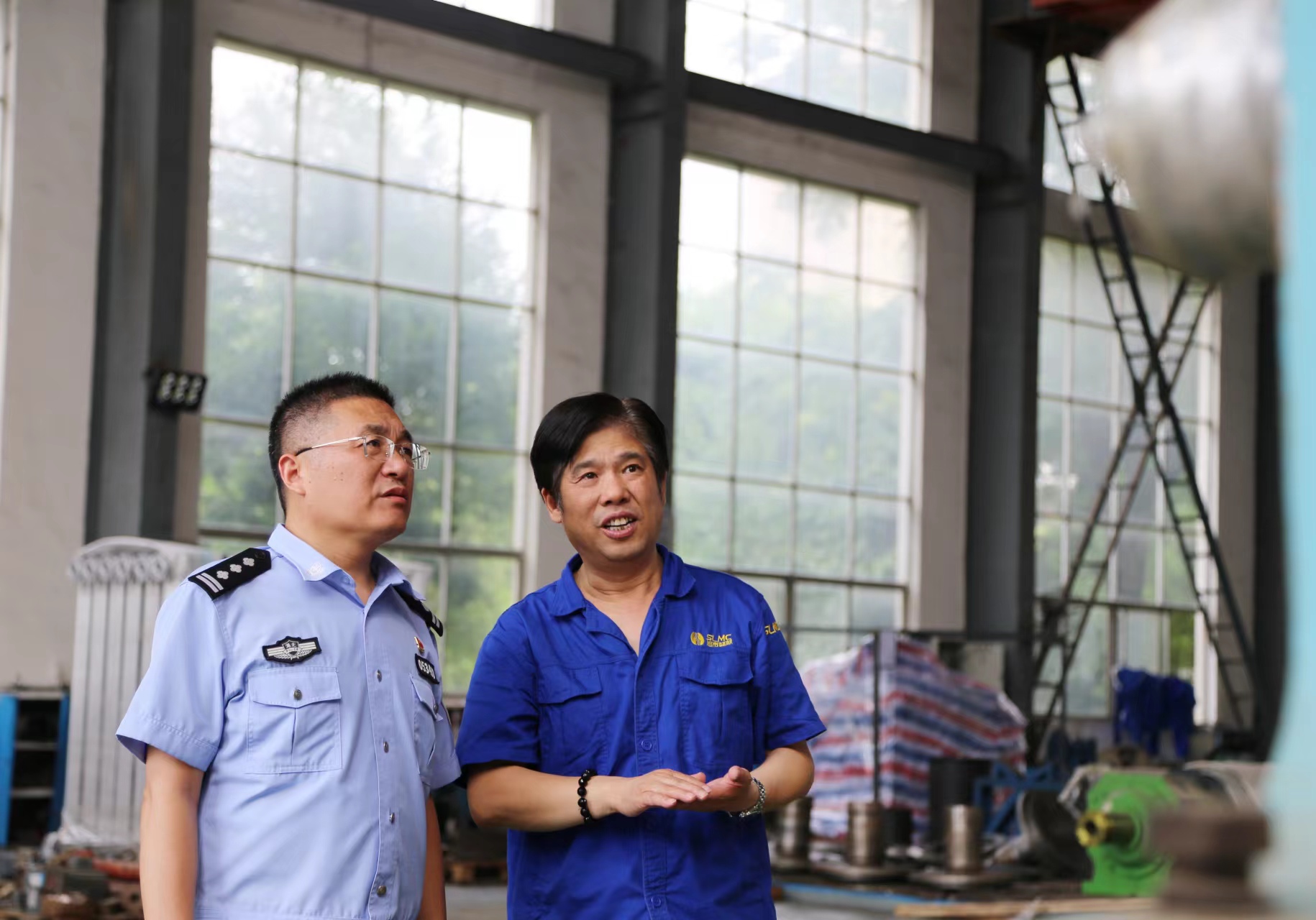 副区长、公安分局党委书记、局长马挟超一行莅临公司调研